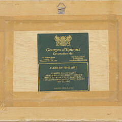 English Oil on Board “Still Life with Strawberries”