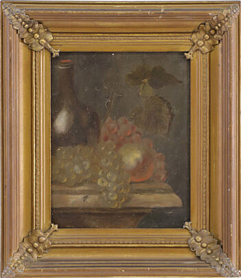 9-1058 19th Century Oil on Panel Fruit A IMG_0714