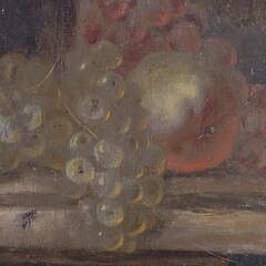 Oil on Panel Table Top Fruit Still Life, 19th century