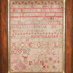 Antique Needlework Sampler by "Jennet Graham"