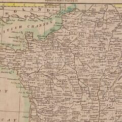 Antique Engraving “Map of France”