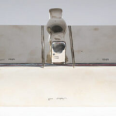 Mappin and Webb Art Deco English Sterling Silver Double Lidded Box