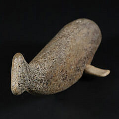 Antique Inuit Carved Whalebone Sperm Whale