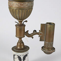 Argand Lamp with Basalt Base , Circa 1820-40