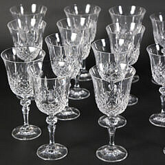 Collection Of Etched Glass Stemware
