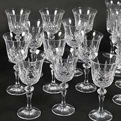 Collection Of Etched Glass Stemware