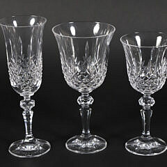 Collection Of Etched Glass Stemware