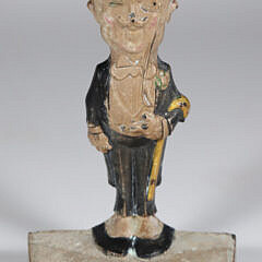 2119-54 Dapper Dan Cast Iron Door Stop A IMG_9693