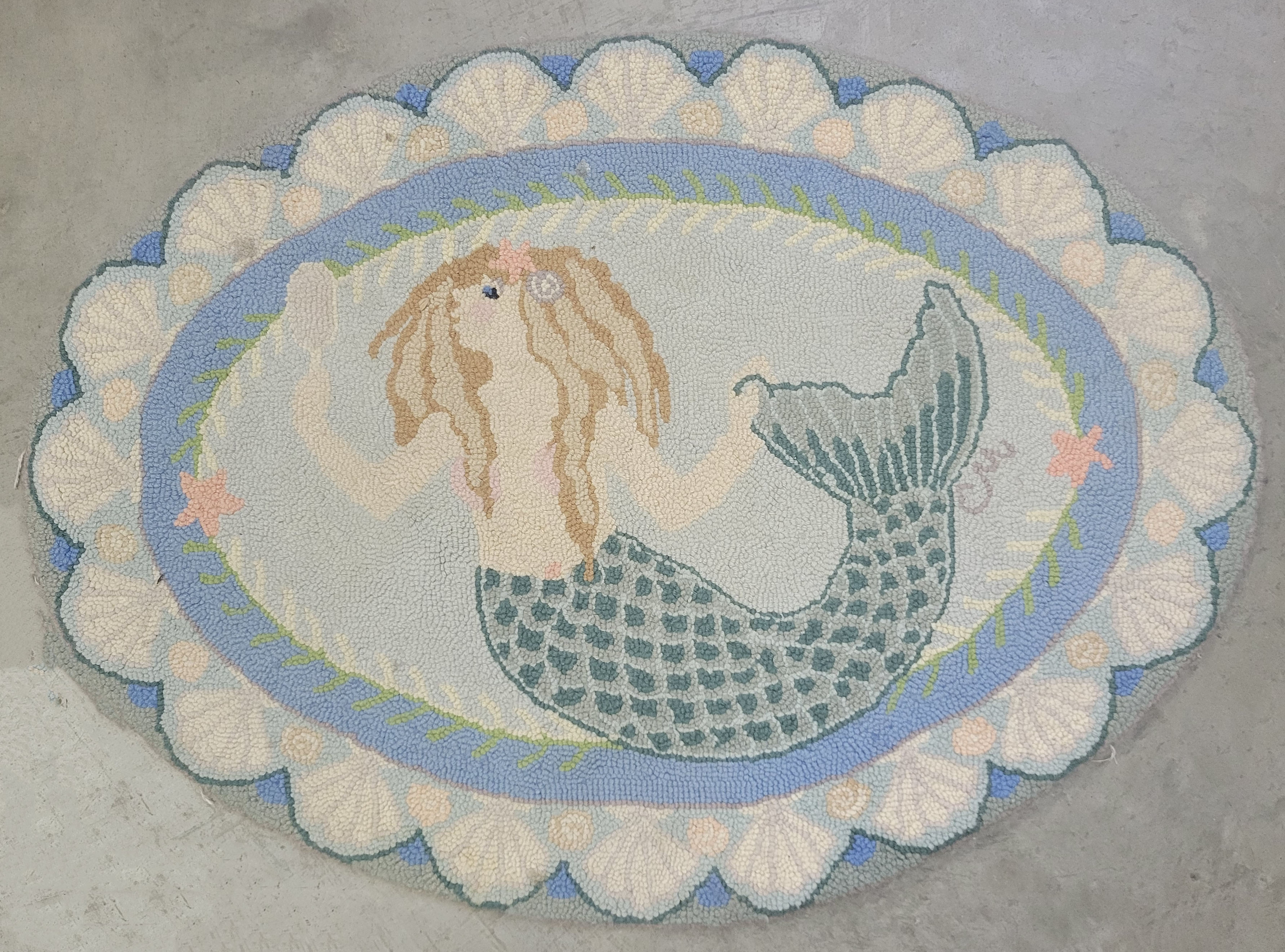 Claire Murray Mermaid Hooked Scatter Rug - Claire Murray Mermaid