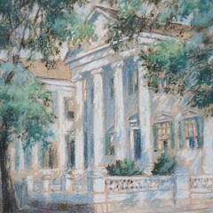 Pastel of the “Hadwen House Nantucket”