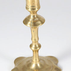 18th Century English Petal Base Candlestick