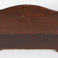 George III Mahogany Serpentine Front Three Drawer Dressing Box