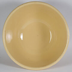 Antique American Oversized Yellow-ware Bowl 