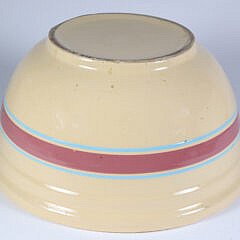 Antique American Oversized Yellow-ware Bowl 