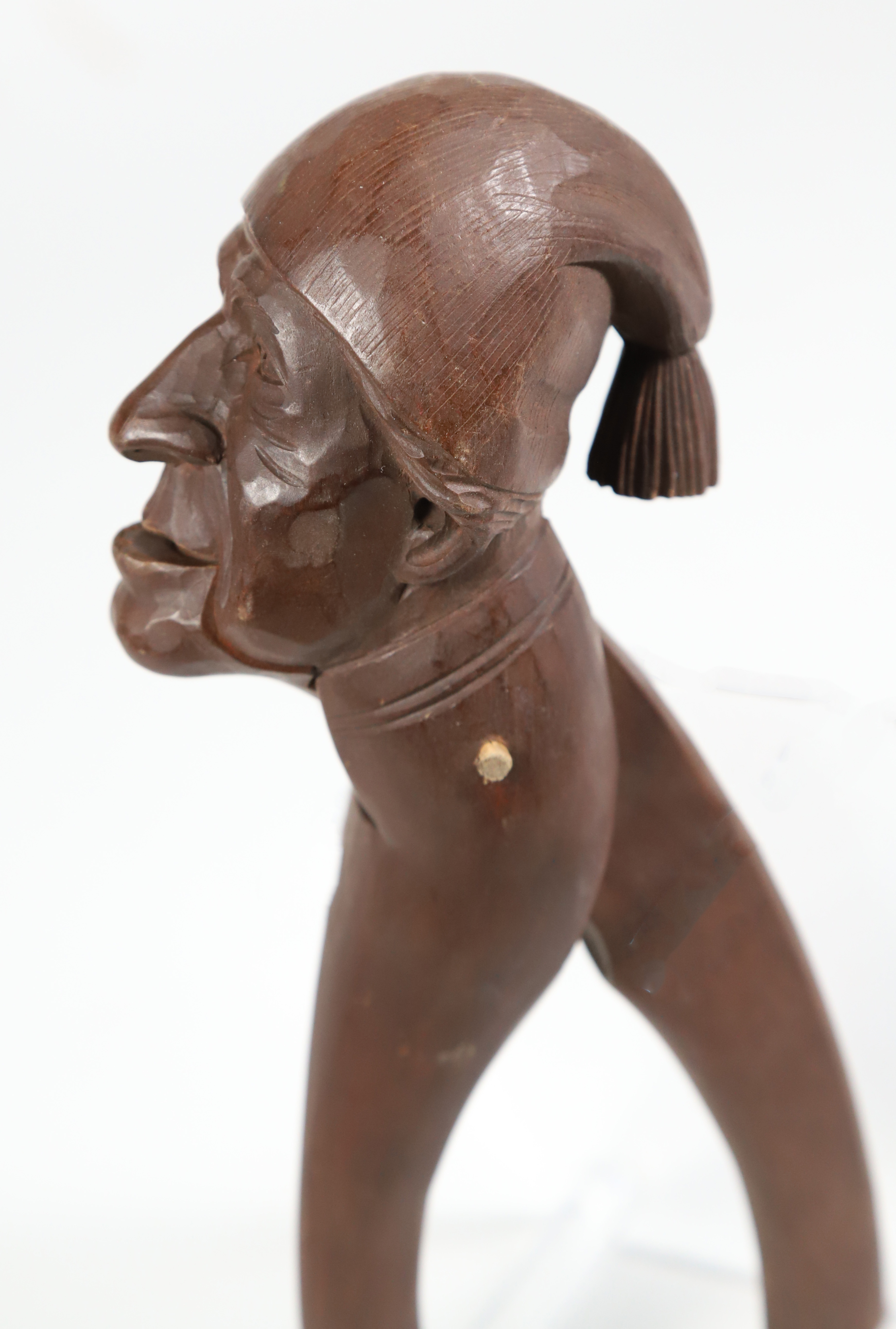 Vintage Carved English Nutcracker In Form Of A Man