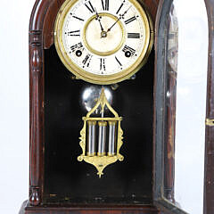 Rosewood Dome Top Mantel Clock, 19th Century