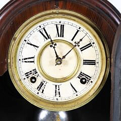 Rosewood Dome Top Mantel Clock, 19th Century
