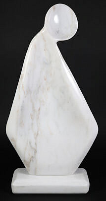 White Marble Sculpture Of A Woman