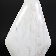 Mid Century Modern White Marble Sculpture Of A Woman’s Silhouette