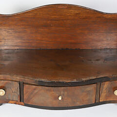 George III Mahogany Serpentine Back Dressing Box
