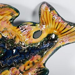 Vallauris Majolica Fish Center Bowl