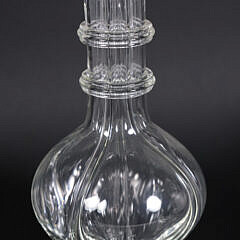 Antique Czechoslovakian Glass Four-Chamber Decanter 