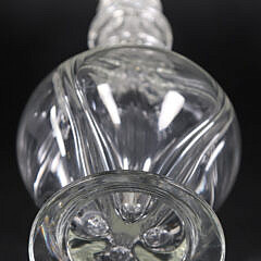 Antique Czechoslovakian Glass Four-Chamber Decanter 