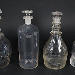 Five Assorted Crystal Decanters 