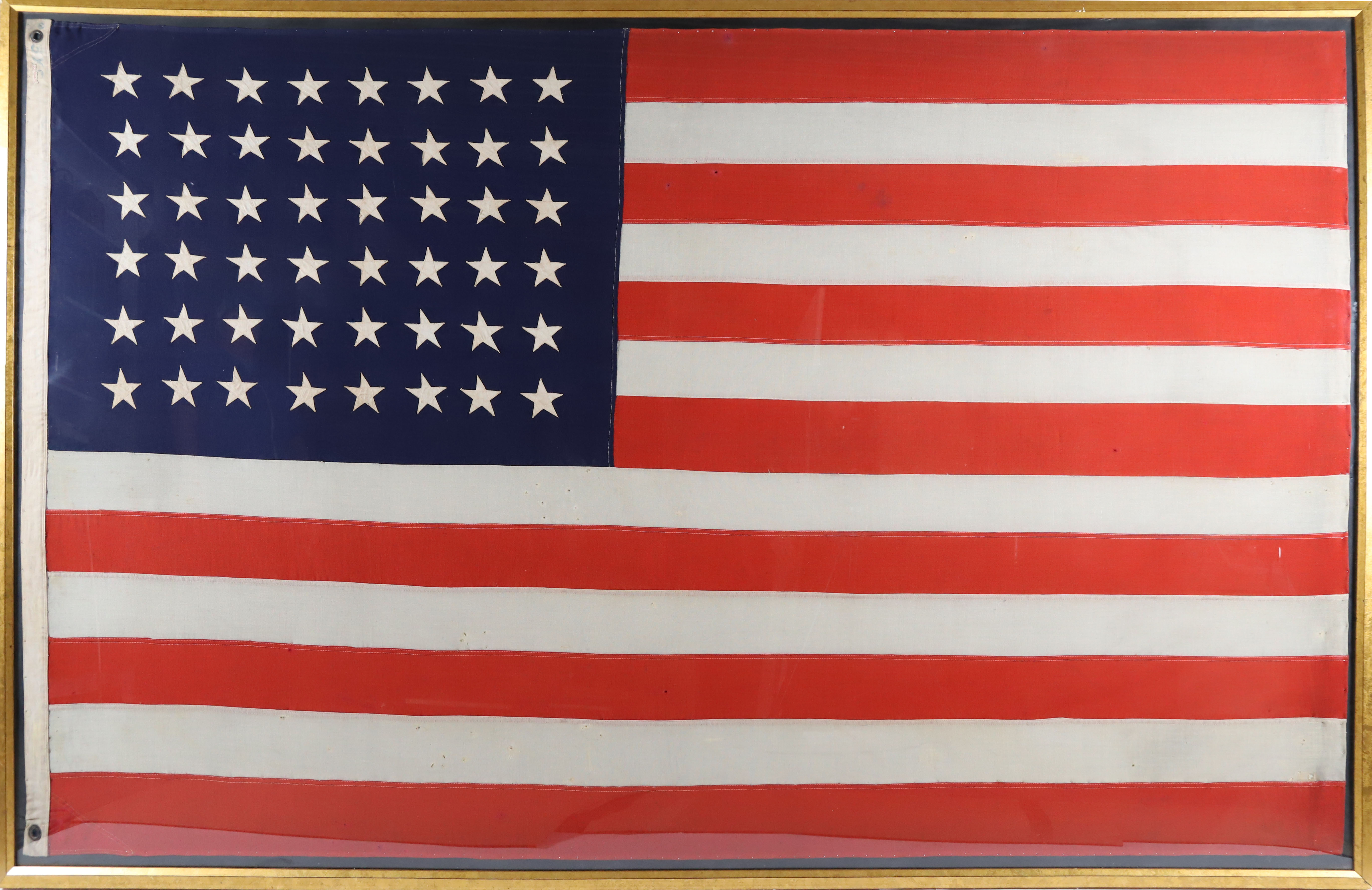Framed Large 48 Star American Flag - Large Framed 48 Star American Flag ...