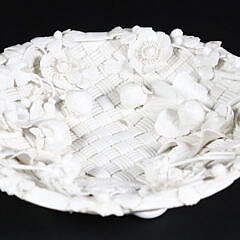 Victoria Rex Blanc De Chine Porcelain Dish