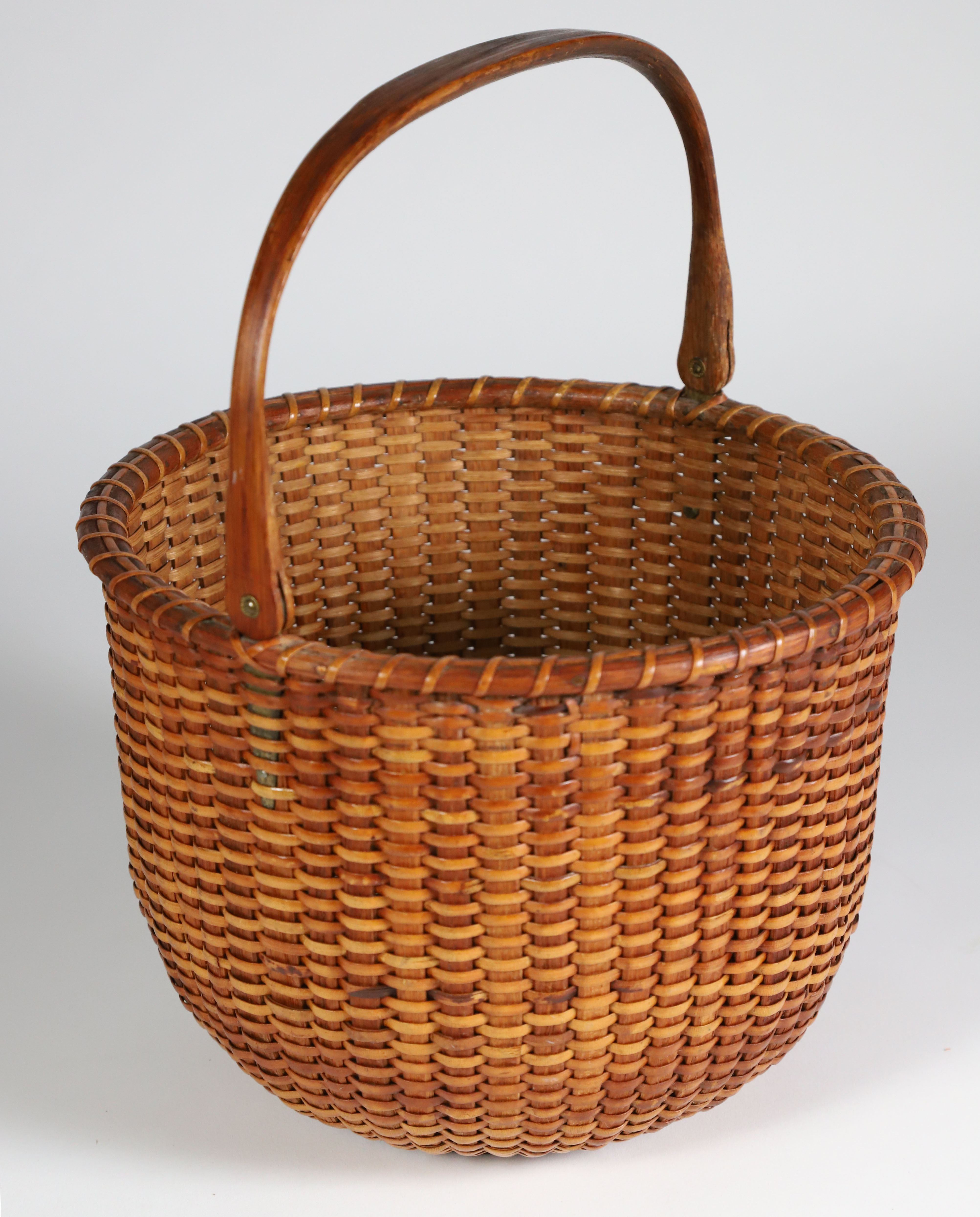 Round Open Swing Handle Basket