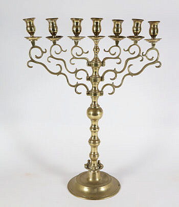 Brass 7-Light Candelabra 