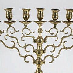 Antique Brass 7-Light Candelabra 