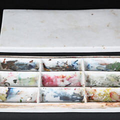 Chinese Blanc De Chine Artist Watercolor Box, mid 19th Century