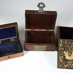 Collection of Three Decorative Boxes 19th Century