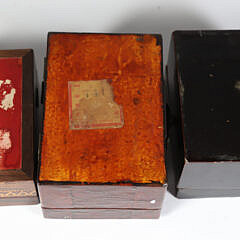 Collection of Three Decorative Boxes 19th Century