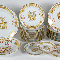 Meissen Dragon Pattern Partial Dinner Service