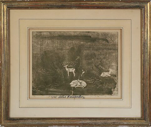 10-4701 Mateo Hernandez Etching Indianspotted Deer A_IMG_0054