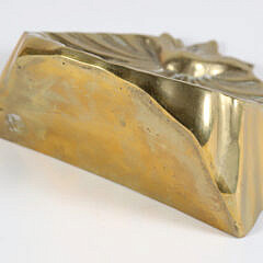 Vintage Brass Scallop Shell Doorstop