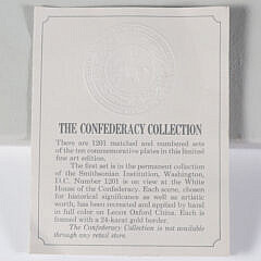 Collection of Ten Oxford Bone China by Lenox “Confederacy Collection” Plates