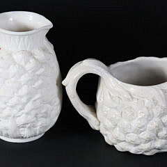 Copeland Parian Ware Pineapple Tea Service, 3rd Quarter 19th Century