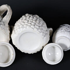 Copeland Parian Ware Pineapple Tea Service, 3rd Quarter 19th Century