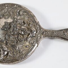 2-1557 Silver Plated Hand Mirror A_IMG_0027 4