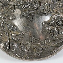 Art Nouveau Silver Plated Hand Mirror