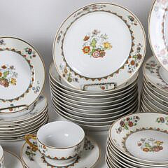 Limoges France Vignaud Dinner Service in the Deuville Pattern