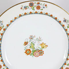 Limoges France Vignaud Dinner Service in the Deuville Pattern