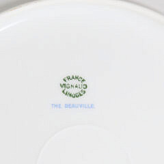 Limoges France Vignaud Dinner Service in the Deuville Pattern