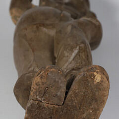 Antique Carved Wooden Circus Clown Figure