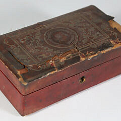 Tooled Leather Medicine Box Philadelphia, 19th Century