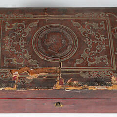 Tooled Leather Medicine Box Philadelphia, 19th Century